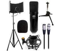 AxcessAbles SF-101kit Condenser Microphone Cable Bundle Live Studio Podcast Recording Isolate Shield