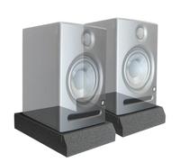 AxcessAbles Studio Monitor Isolation Pads for 3-5 Inch Speakers | High-Density Acoustic Foam Speaker Risers | Angled Sound Isolation Pads for Recording, Mixing, DJ, Home Studio
