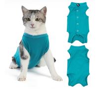 Axcimond Cat Recovery Suit Body Suits for Medical Spay Surgical Cats Suits Kitten Bodysuit Post Surgery Cats Onesie Surgery Recovery Suit Cat Clothes After Surgery Collar & Cone Alternative