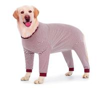 Axcimond Dog Recovery Suit - Long Sleeve Onesie with Zipper for Post-Surgery & Wound Protection - Female/Male Dogs, Cone Alternative