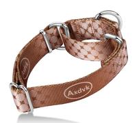 Axdvk Martingale Dog Collar Colorful Gradient Fashionable - Anti-Escape Soft Durable Pets Collar for Walking Training Outdoor Daily Use -Large, Cowboy Brown