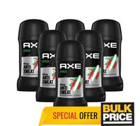 Axe Africa Stick Deodorant 48H Powerful Sweat & Odor Protection 50ml Bulk 6-Pack