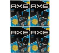 Axe Alaska Gift Set 2-Piece 4 Pieces = 4 X 150ml Body Spray 4 X 250ml Shower Gel