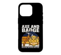 Axe And Badge Retired Both Earned Firefighter Case for iPhone 16 Pro