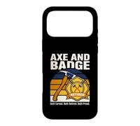 Axe And Badge Retired Both Earned Firefighter Case for iPhone 17 Pro Max