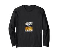 Axe and Badge Retired Both Earned Firefighter Long Sleeve T-Shirt