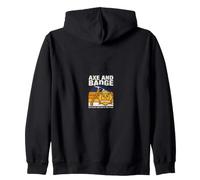 Axe And Badge Retired Both Earned Firefighter Zip Hoodie