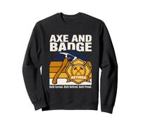 Axe And Badge Retired Firefighter Pride Sweatshirt