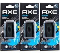 Axe Auto Vent Clip ALASKA Air Freshener Ocean/Rain 3 x 20g 30 Days