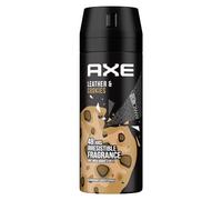 AXE Body Spray Leather & Cookies Deodorant without Aluminium Fights Odour-Creating Bacteria and Unpleasant Odours 150 ml Pack of 4