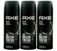 AXE Bodyspray Black 1 X 150ml Deodorant Spray 48H Protection 0% Aluminum Salts