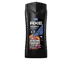Axe Bodywash Skateboard & Fresh Roses XL for Men Paraben 400 ml