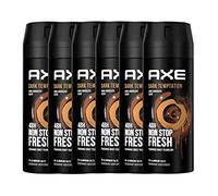 AXE Dark Temptation Deodorant Spray 6 x 150 ml Deodorant Body Spray Men Men Deodorant without Aluminium Salts (Set of 6)