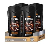 Axe Dark Temptation XL 3-in-1 shower gel and shampoo for long-lasting freshness and fragrance, dermatologically tested, 400 ml, pack of 4