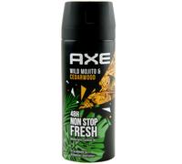 Axe Deo Body Spray Wild Mojito 1 X 150Ml Up To 48H Protection 0% Aluminum Salt