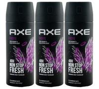 Axe Deodorant Spray Excite 3 X 150ml for Man 48H Fresh 0% Aluminum Salts