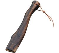 Axe Handle 10 Inch Wooden Hatchet Handle Replacement with Hanging Leather Cord Natural Wooden Grain Fit for The Interface 4 * 1.3cm Long Axe