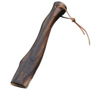 Axe Handle 13 Inch Wooden Hatchet Handle Replacement with Hanging Leather Cord Ergonomic Curved Hatchet Handle Replacement with Fit for the Interface 4 * 1.3cm