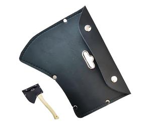 Axe Head Cover - Thickened Artificial Leather, Double Buckle 600G Protective Axe Sheath, Waist Storage Bag | Outdoor Camping Holster for Hiking Outings Adventures