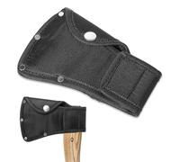 Axe Head Sheath Cover, Hatchet Cover for 1-1/4lb Axe, Black Ax Head Sheath Double Snap Hatchet Blade Protector for Outdoor Hiking Outdoor Work