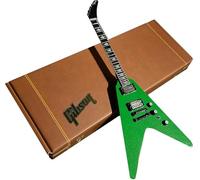 AXE HEAVEN Dave Mustaine Gibson Flying V EXP Rust in Peace Alien Tech Green Mini Guitar Model