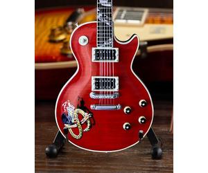 AXE HEAVEN Slash Gibson Les Paul Snakepit Mini Guitar Model, Cherry Red, 1:4 Scale Collectible with Stand and Gift Box Officially Licensed