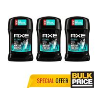 Axe Ice Chill Stick Deodorant 48H Freshness Sweat Odor Protect Mint Lemon 3-Pack
