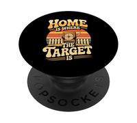 Axe Knife Throwing Home Is Where The Target Is PopSockets Adhesive PopGrip