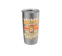 Axe Knife Throwing Home is Where The Target is Stainless Steel Insulated Tumbler