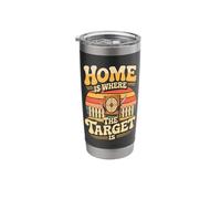 Axe Knife Throwing Home is Where The Target is Stainless Steel Insulated Tumbler