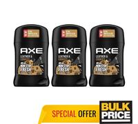 Axe Leather Cookies Deo Stick 48H Anti-Sweat Odor Protect Fragrance Boost 3-Pack