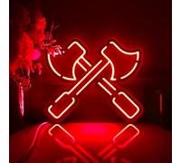 Axe Led Light Box, Battle Wall Art Decor, Personalized Light Sign, Neon-Like RGB Desktop Decorations, Bedroom Decor, Gift for Gamers, Kid (RGB Light, Small Size)