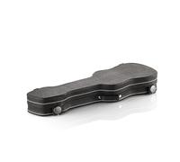 Axe Legends Guitar Miniature Strat Shaped Black Case | Featuring Snap Locks, Plush-Like Cloth Interior, A Handle, and Hinges - Just Like The Real Thing
