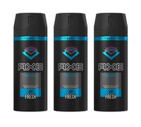 3 X Axe Apollo Deodorant Body Spray. 48 Hour Fresh. 150ml