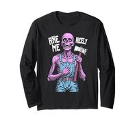 Axe Me Nicely Polite Zombie Horror Halloween Serial Killer Long Sleeve T-Shirt