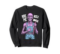 Axe Me Nicely Polite Zombie Horror Halloween Serial Killer Sweatshirt