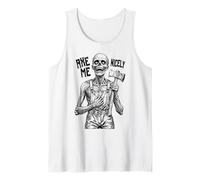 Axe Me Nicely Polite Zombie Horror Halloween Serial Killer Tank Top