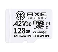 AXE MEMORY 128GB Micro SD Card 4K Ultra HD Video Premium Speed MicroSDXC Up To 100MB/S A2 V30 UHS-I U3