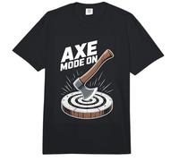 Axe Mode ON Lumberjack Axe Throwing Target Comfort Colors Adult Heavyweight T-Shirt