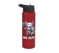 Axe-olotl Axolotl Axe Stainless Steel Insulated Water Bottle