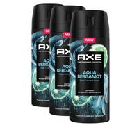 3X Axe Premium Body Spray Aqua Bergamot without Aluminium Salts 150 ml