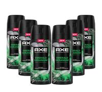 Axe Premium Body Spray Emerald Geranium without Aluminium Salts 150 ml Pack of 6