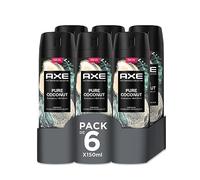 Axe Pure Coconut Premium Fragrance Deodorant Spray for Men, 6 x 150 ml