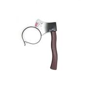 Axe | Saw | Knife | Spanner | Wrench | Premium Quality | Ultra Realistic and Resistant | Polystyrene | Horror Accessory | Party | Halloween | (Axe + Headband)