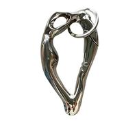 Axe-Shaped Carabiner Keychain, Irregular Silver Metal Y2K Keychain, Zinc Alloy Spring Clip, Heavy Duty Keyring for Backpacks, Purses, and Outdoor Gear, Unique Bag Charm for Daily Carry