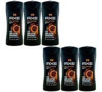 Axe Shower Gel DARK TEMPTATION 6 x 400ml Body Face & Hair Dark Chocolate