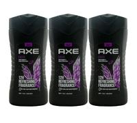 Axe Shower Gel EXCITE 3 X 250ML Crisp Coconut & Black Pepper Scent 12H