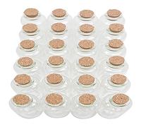 Axe Sickle 128 Pcs 30 mL Cork Stopper Glass Bottles 1 Ounce DIY Decoration Mini Wishing Glass Bottles for Potion, Party Favors, Weddings, Message in a Vials