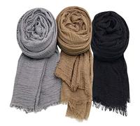 Axe Sickle Scarf Wrap Shawl Cotton Hemp Soft Outdoor Beach Towel Head Wrap for Women All Seasons Wrap 3PCS Women Wrap Shawls Sunscreen Stylish Hijab Scarf Lightweight Warm Big Head Scarves Muslin.