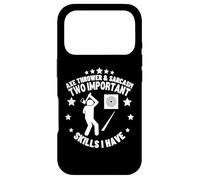 Axe Thrower and Sarcasm Funny Hatchet Axe Throwing Case for iPhone 17 Pro